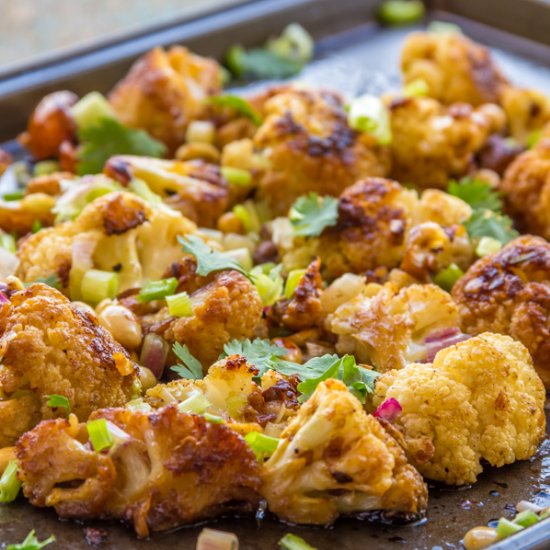 Five Spiced Roasted Cauliflower