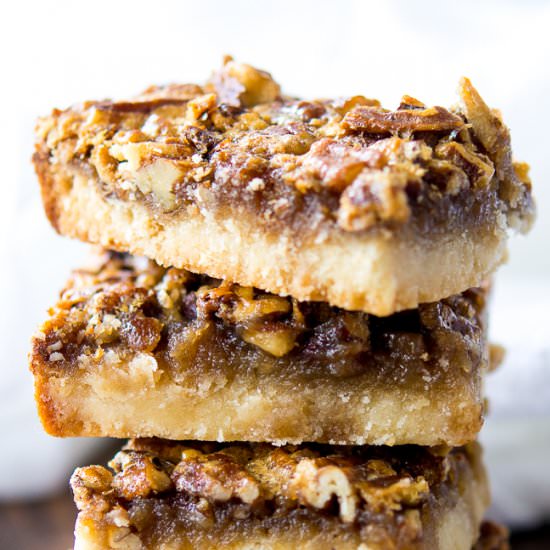 Chewy Pecan Pie Bars