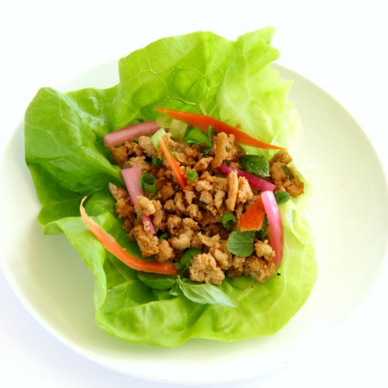 Thai Turkey Lettuce Wraps