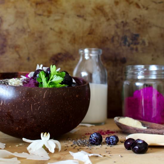 Vanilla Maca Dragonfruit Bowl