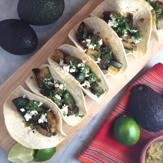 Zucchini & Black Bean Tacos