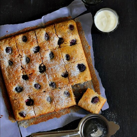 Cherry Almond Meal Tray Bake