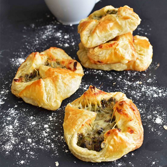 Broccoli & Mushroom Puffs