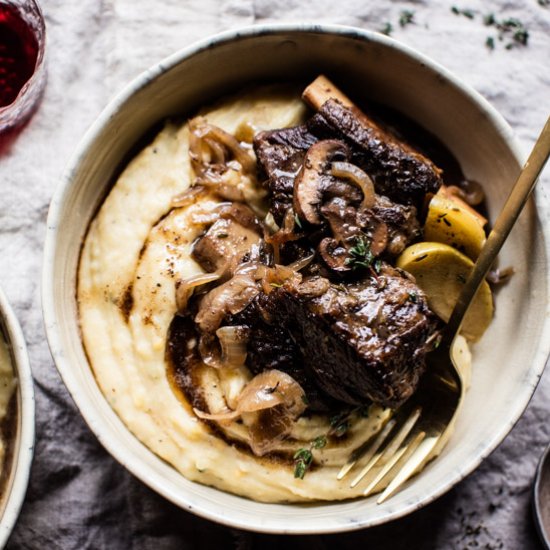 Crockpot Cider Braised Short Ribs