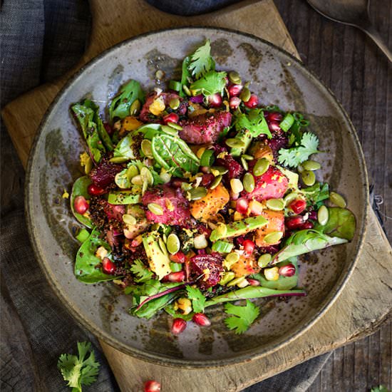 Roasted Beets and Kaniwa Salad