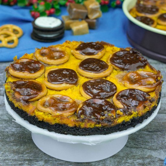 Caramel Oreo Pumpkin Tart