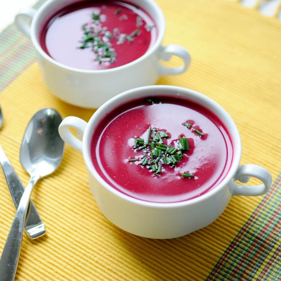 Beet Cauliflower Soup