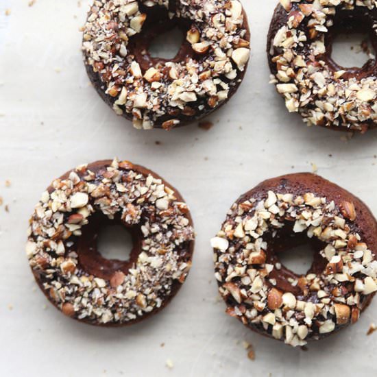 Hazelnut Chocolate Doughnuts