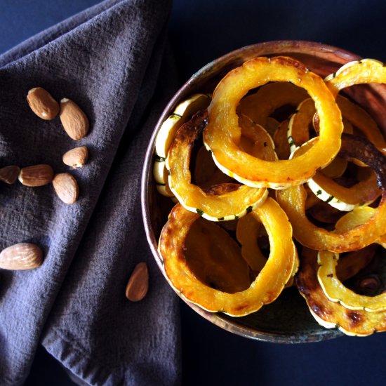 Almond Maple Roasted Delicata