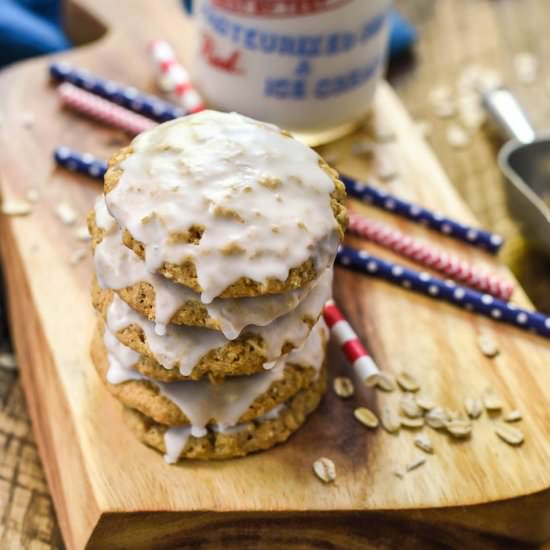 Old Fashioned Iced Oatmeal Cookies