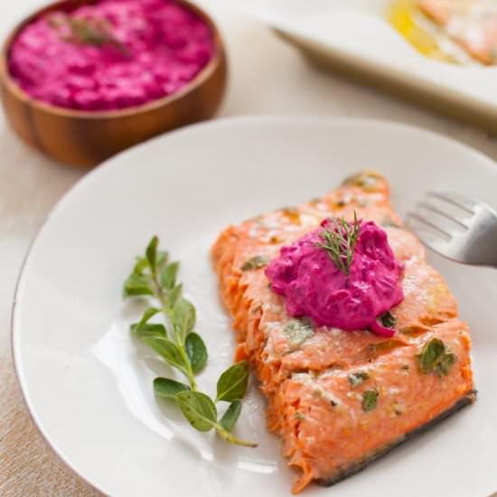 Greek Marinated Salmon