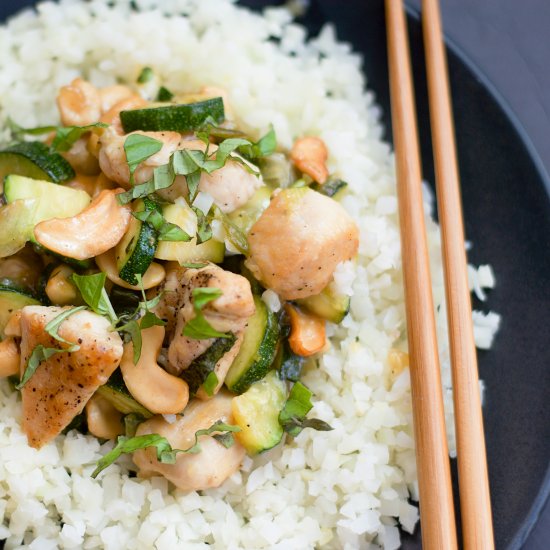 Thai Cashew Chicken Stir Fry