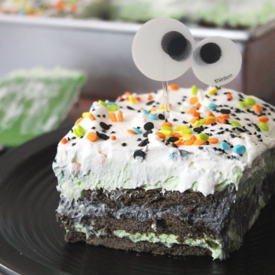 Monster Mash Dessert Lasagna