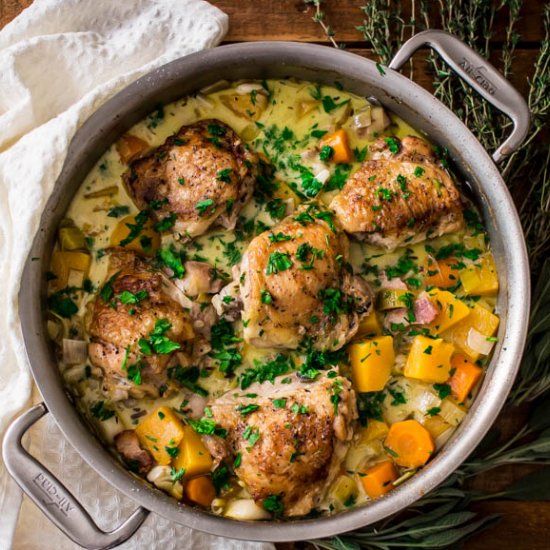 Coq au Vin Blanc