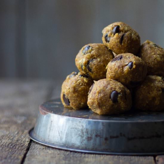 Pumpkin Cookie Dough Bites