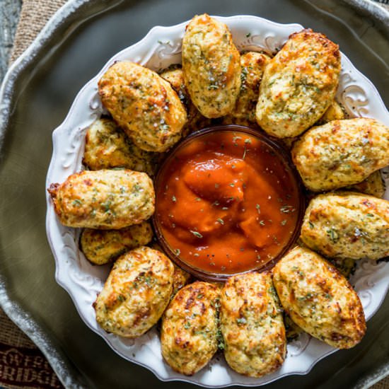 Cheesy Cauliflower Tots