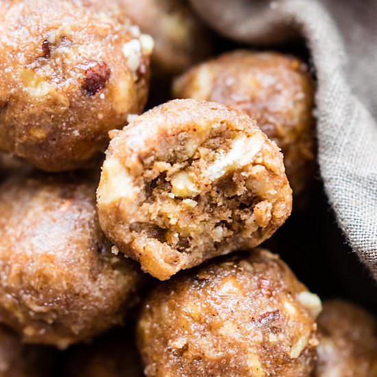 Honey Bourbon Banana Bread Bites