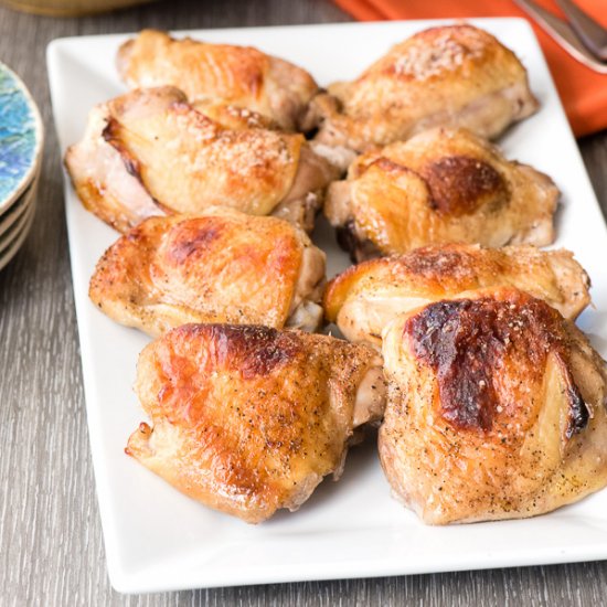 Roasted Sweet Tea Chicken Thighs