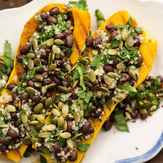 Stuffed Delicata with Chimichurri