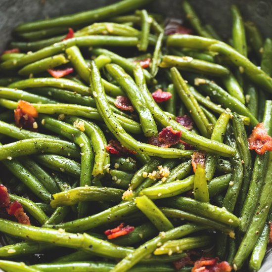 Brown Sugar Green Beans & Bacon