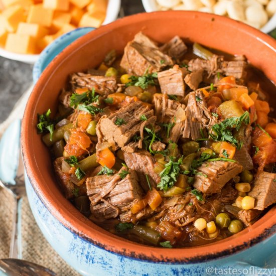 Slow Cooker Roast Beef Vegetable Soup