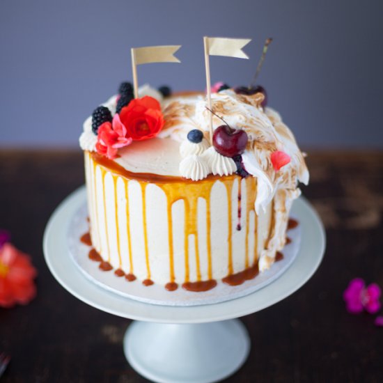 Earl Grey Blackberry Cake