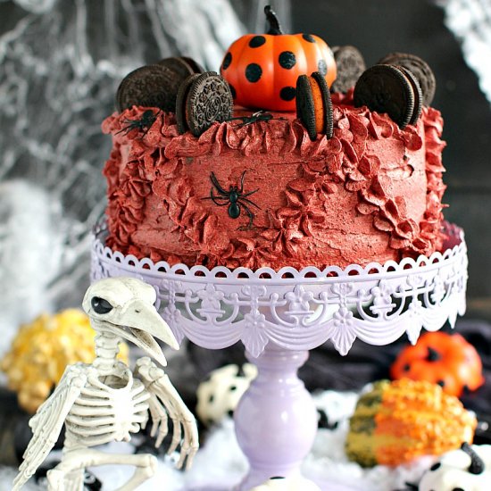 Halloween Pumpkin Oreo Cake