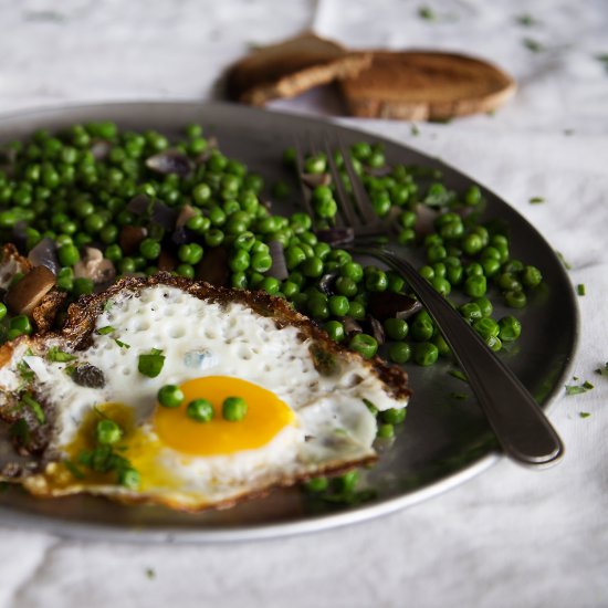 Italian Peas and Mushrooms