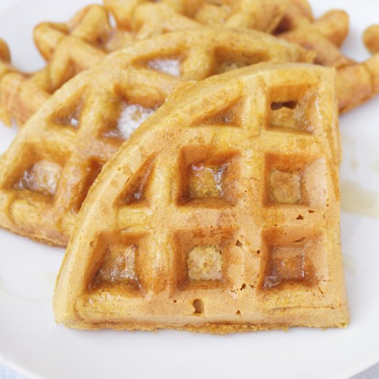 Pumpkin Waffle for One