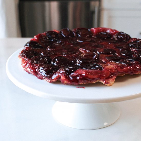 Plum Tarte Tatin + Ginger Ice Cream