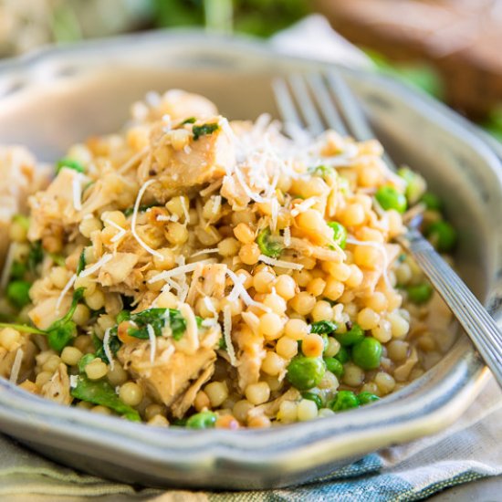 Israeli Pearl Couscous with Chicken