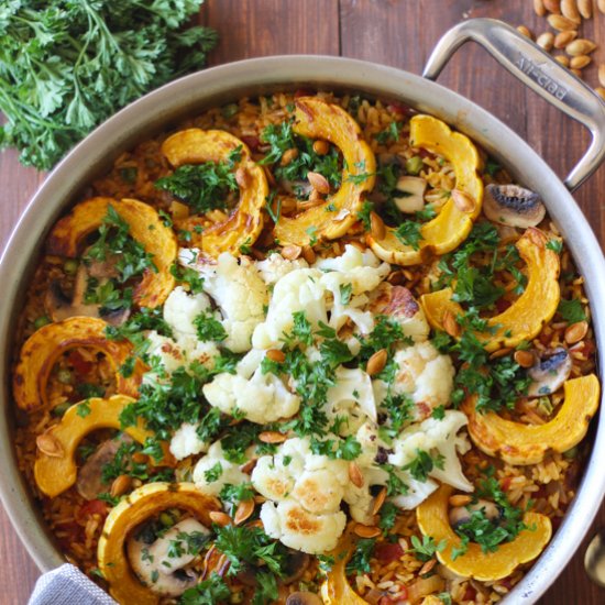 Autumn Vegetable Paella