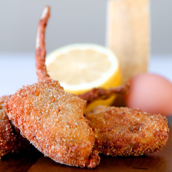 Fried Lamb Chops in Italian Batter