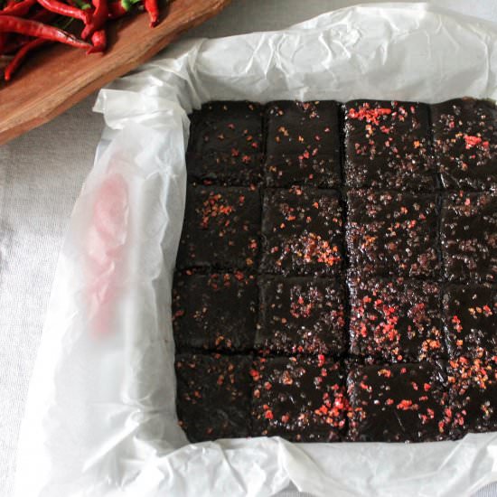 Chilli Dark Chocolate Brownies