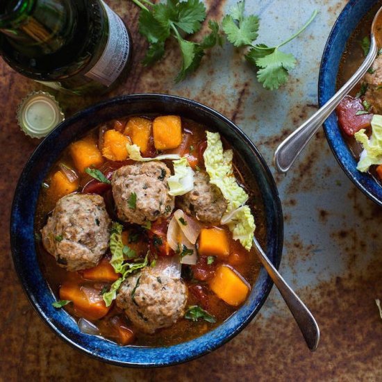 Mexican Meatball Soup