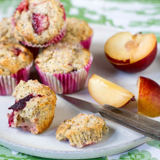 Plum Poppy Seeds Muffins