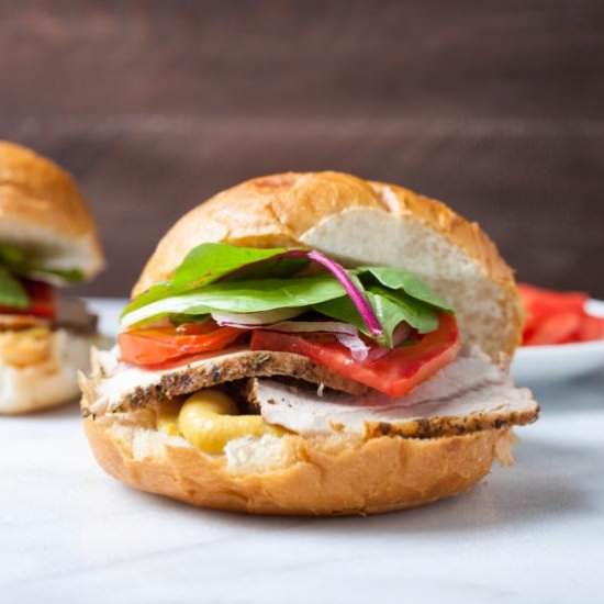 Balsamic Roasted Pork Sandwiches