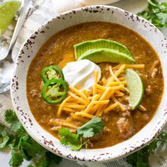 Green Enchilada Pork Chili