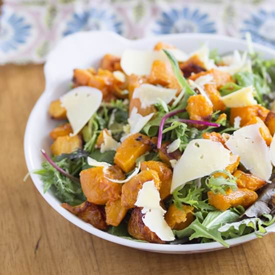 Butternut Squash and Spinach Salad