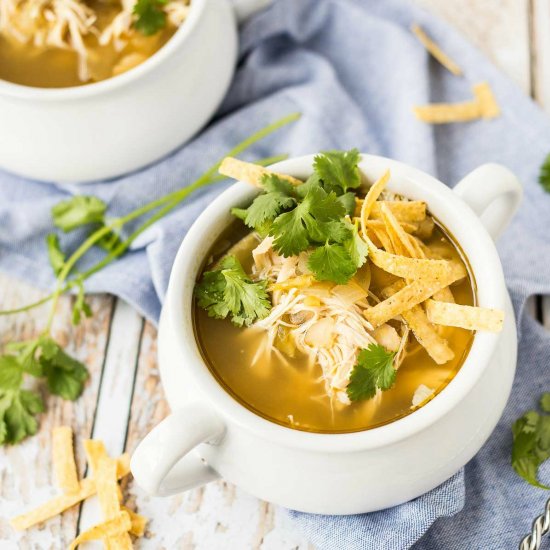 Slow Cooker Green Enchilada Soup