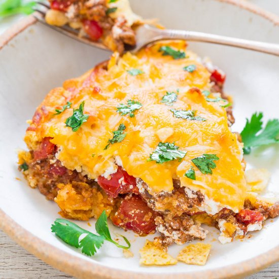 Cheesy Beef Taco Pie