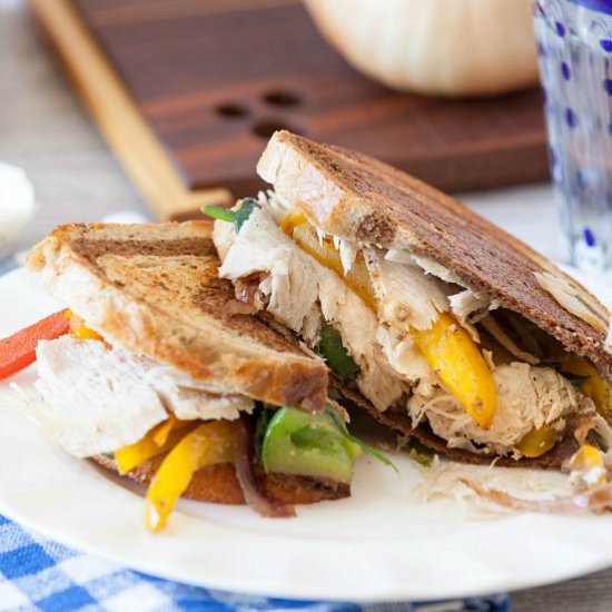 Turkey Fajita Panini