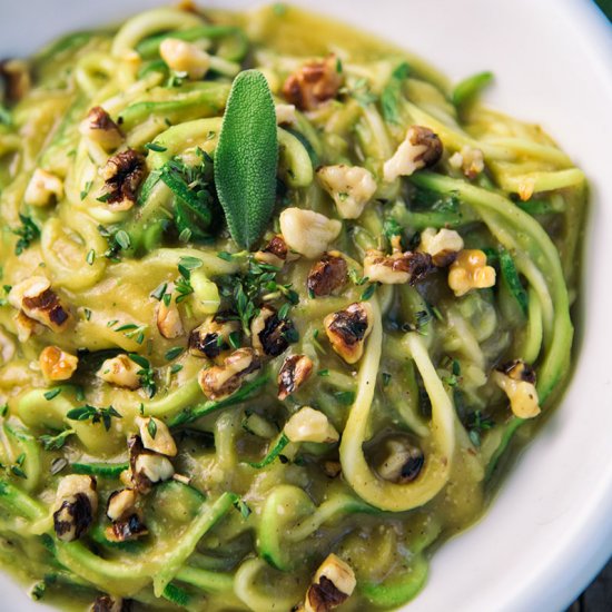 Creamy Butternut Squash Zoodles