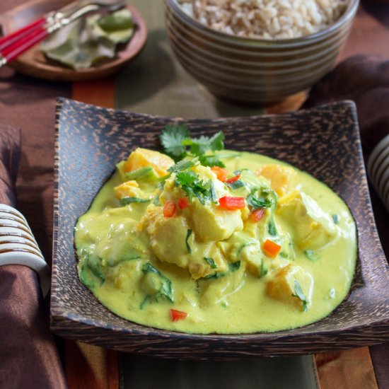 Halibut Curry in a Hurry