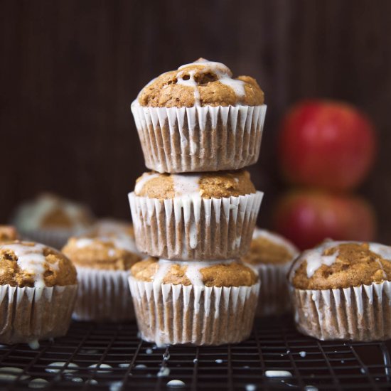 Chai-Spiced Healthy Apple Muffins