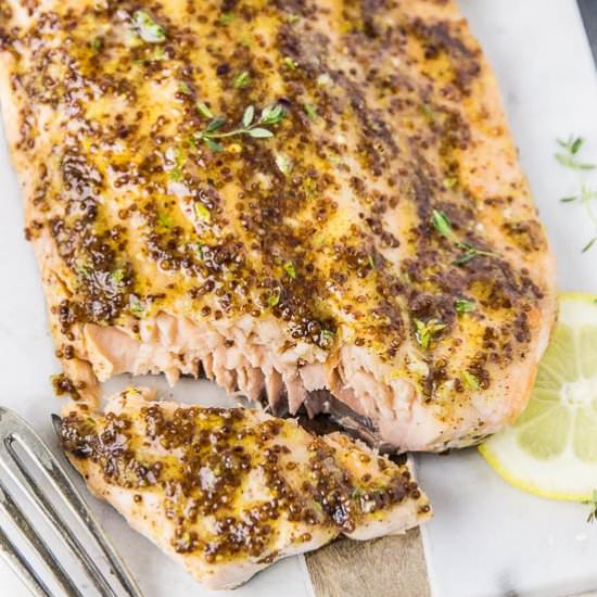 Sheet Pan Salmon & Brussels Sprouts