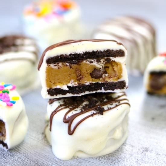 Cookie Dough Stuffed Oreos