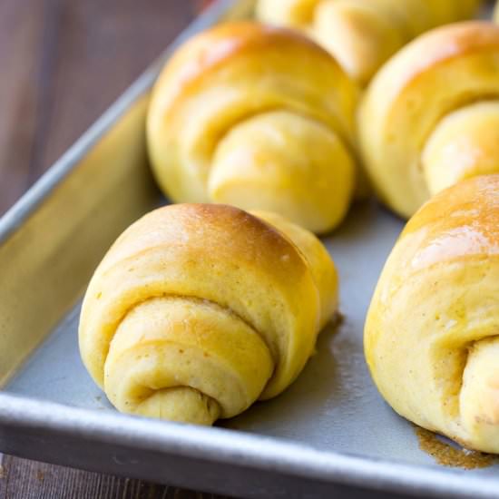 Pumpkin Crescent Rolls