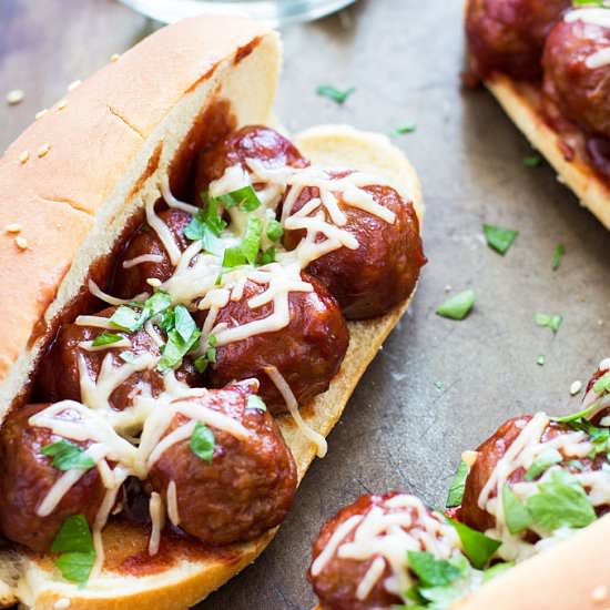 Crock Pot Cranberry Meatballs