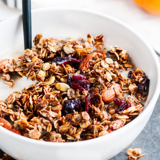 Pumpkin Spice Almond Granola